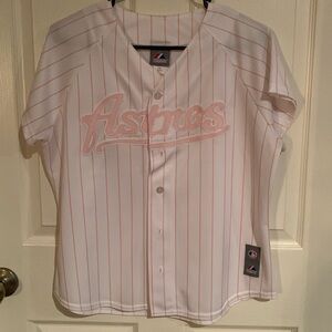 Houston Astros Ladies Pink Jersey